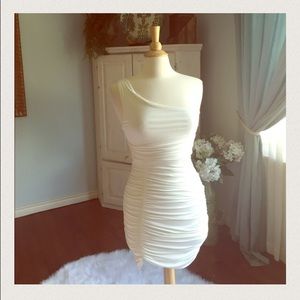 Gorgeous white one strap dress